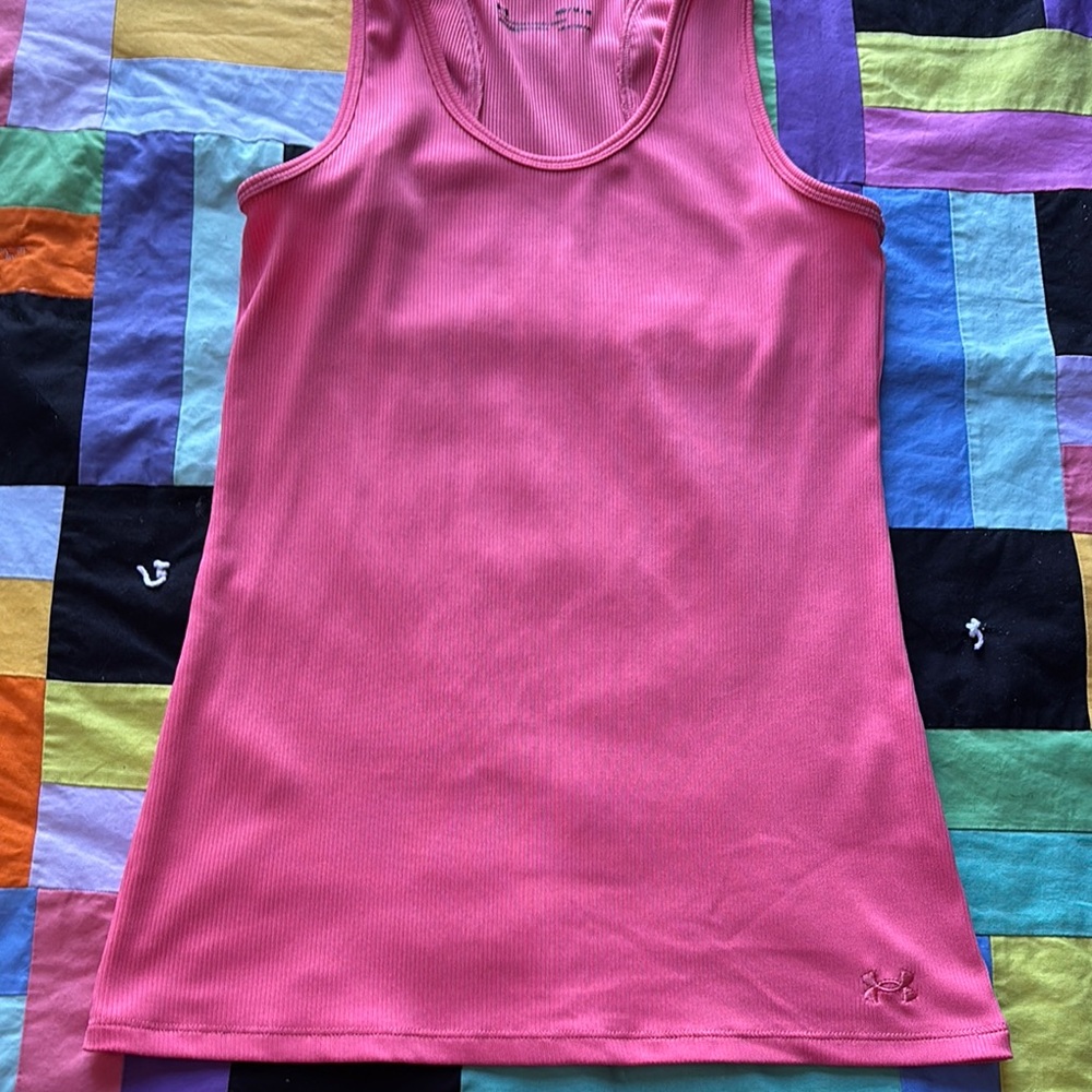 Under Armour Bright Pink Athletic Tank size M